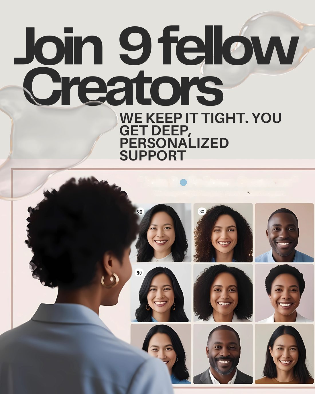 Nine fellow creators